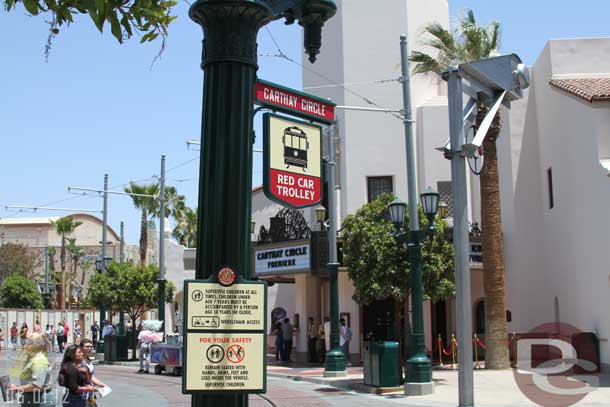 06.01.12 - The Red Car Trolley stops now have signs.  First up Carthay Circle.