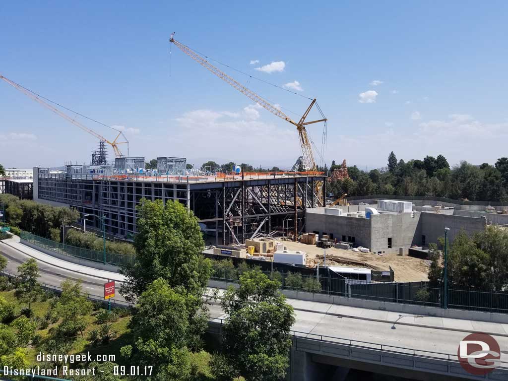 9.01.17 - An overview of the Star Wars: Galaxy's Edge from the Mickey and Friends Parking Structure