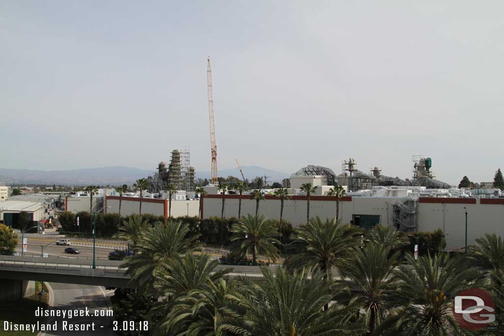 03.09.18 - An overview of he site from the Mickey and Friends Parking Structure