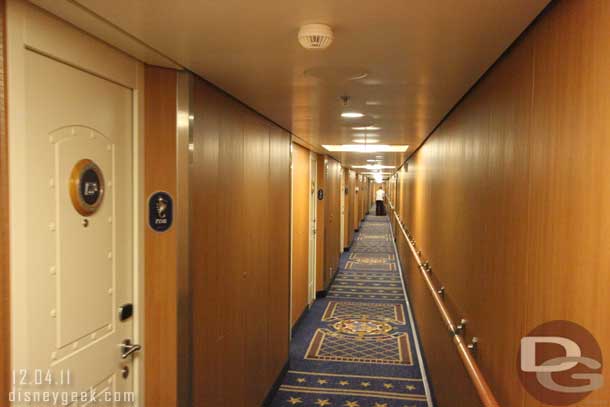 In this section we head out from the stateroom to explore the ship.  