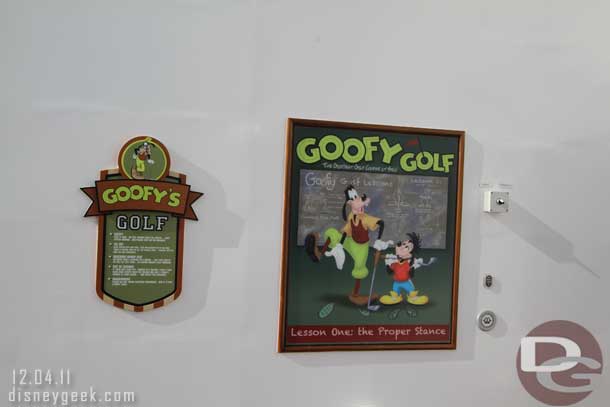 One of the key features here is Goofy Golf.  It is a nine hold course that rings the aft portion of the deck.