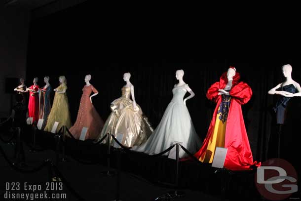In the first room were several Disney inspired princess gowns that originally debuted during the 2012 holiday season at Harrods in Knightsbridge, London.