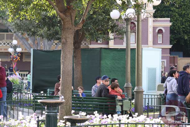 Some work in Town Square on the corner closest to the Emporium