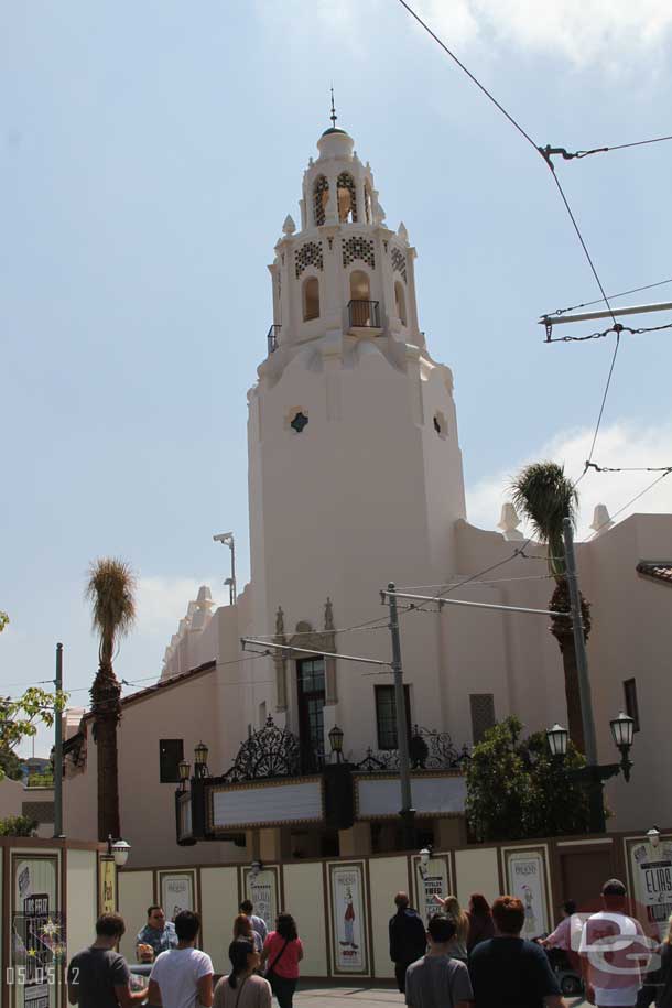The Carthay is nearing completion.  All the scaffolding is gone and the marquee looks ready to go.